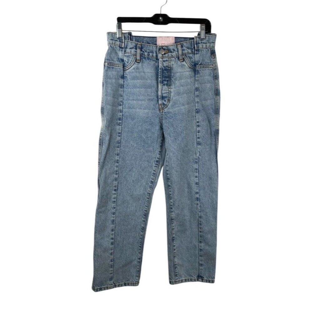 Revice Jeans Women's Blue Gemini Different Views High Waist Straight Leg Size 29